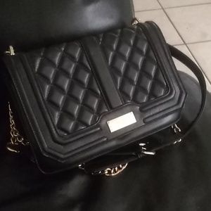 BCBG Quilted Matte Chain Shoulder Bag